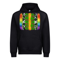 Black st patricks day rainbow brushstroke Urban Hoodie - Artiststas