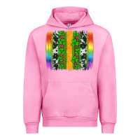 Fuchsia Pink st patricks day rainbow brushstroke Urban Hoodie - Artiststas