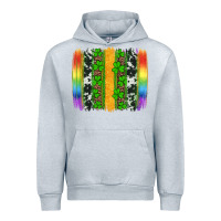 Heather Grey st patricks day rainbow brushstroke Urban Hoodie - Artiststas