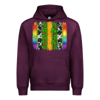 Mauve Wine st patricks day rainbow brushstroke Urban Hoodie - Artiststas