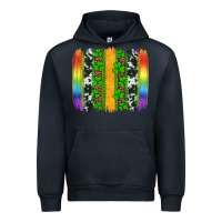 Navy st patricks day rainbow brushstroke Urban Hoodie - Artiststas