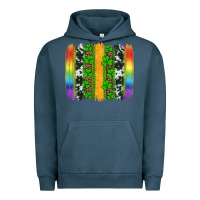 Pigment Midnight Navy st patricks day rainbow brushstroke Urban Hoodie - Artiststas