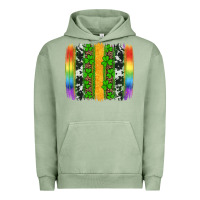 Pigment Oil Green st patricks day rainbow brushstroke Urban Hoodie - Artiststas