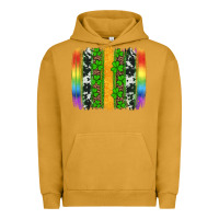 Pigment Peanut Butter st patricks day rainbow brushstroke Urban Hoodie - Artiststas