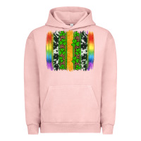 Pigment Salmon st patricks day rainbow brushstroke Urban Hoodie - Artiststas