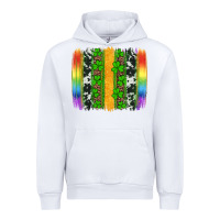 White st patricks day rainbow brushstroke Urban Hoodie - Artiststas