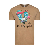 Vintage Coffee Wine Flip Flops Girl Vintage Tee - Bettercallsaul