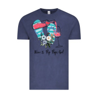 Vintage Denim Wine Flip Flops Girl Vintage Tee - Bettercallsaul