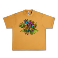 Peanut Butter western sunflower Urban Heavy Tee - JahusDesignShop