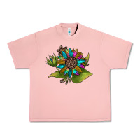 Salmon western sunflower Urban Heavy Tee - JahusDesignShop