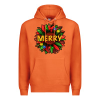 Carrot merry christmas with light sunflower bbs Premium Hoodie - BundleAndBundleShop