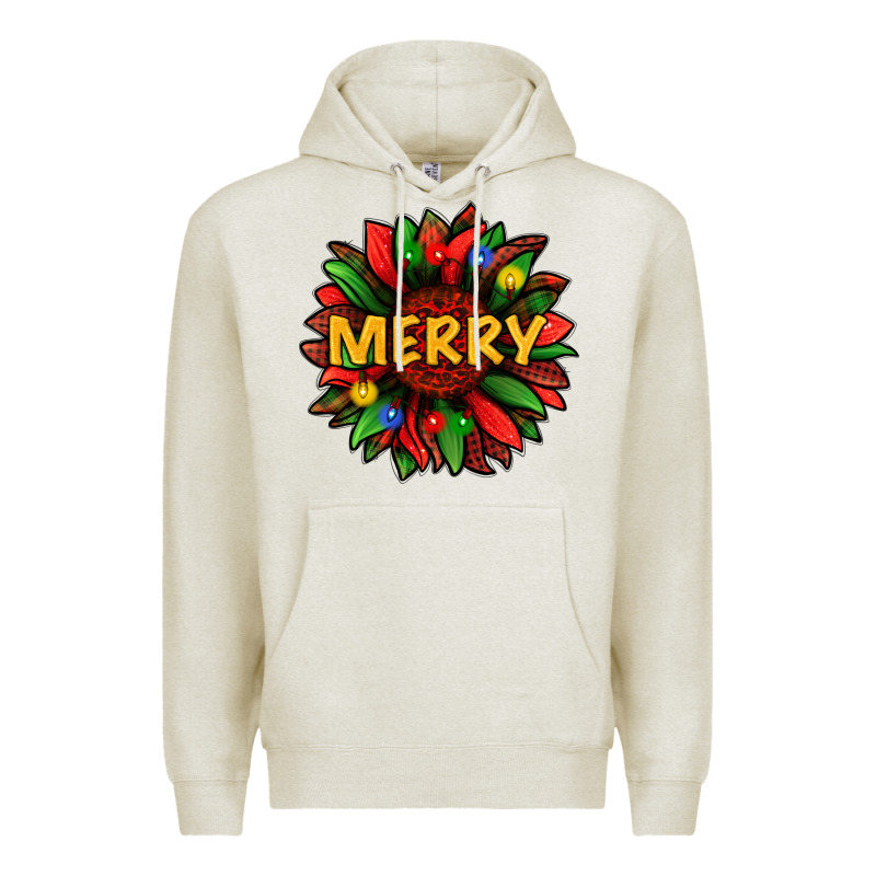 Merry Christmas With Light Sunflower Bbs Premium Hoodie by BundleAndBundleShop | Teevron