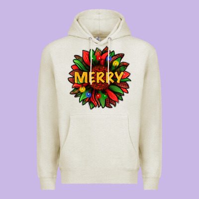 Merry Christmas With Light Sunflower Bbs Premium Hoodie Designed By Bundleandbundleshop