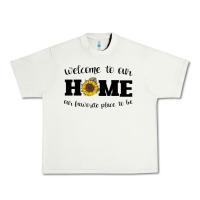 Pistachio welcome to our Home Sunflower Urban Heavy Tee - Bettercallsaul
