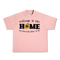 Salmon welcome to our Home Sunflower Urban Heavy Tee - Bettercallsaul