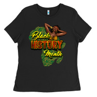 Black black history month Ladies Tee - NancyCooperArtShop