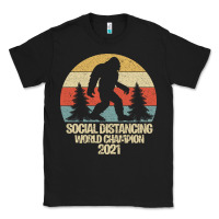 Black Bigfoot Social Distancing World Champion Classic Tee - Bettercallsaul