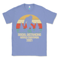 Colony Blue Bigfoot Social Distancing World Champion Classic Tee - Bettercallsaul