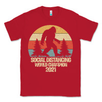 Red Bigfoot Social Distancing World Champion Classic Tee - Bettercallsaul