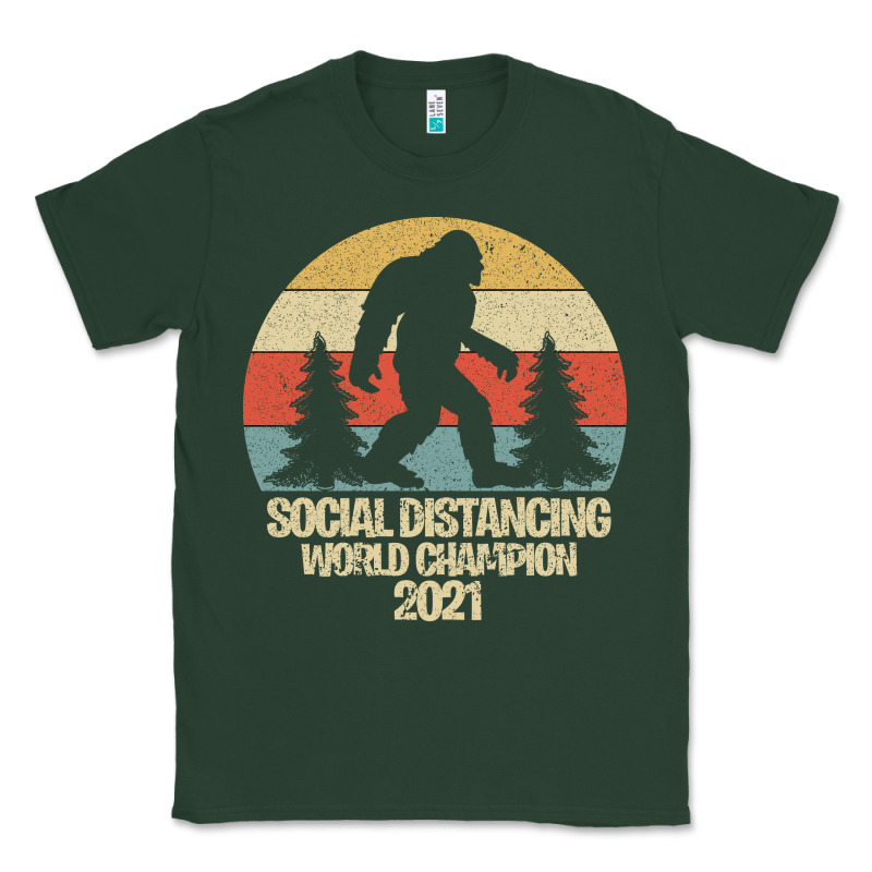Bigfoot Social Distancing World Champion Classic Tee by Bettercallsaul | Teevron