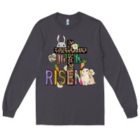 Smoke He is risen Easter Day Long Sleeve Tee - HowdyJamesFarm