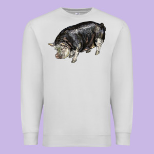 Poland China Pig Premium Sweatshirt Designed By Lillyallendesigns