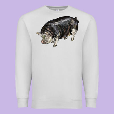 Poland China Pig Premium Sweatshirt Designed By Lillyallendesigns