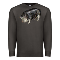 Smoke poland china pig Premium Sweatshirt - LillyAllenDesigns