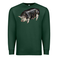Sports Green poland china pig Premium Sweatshirt - LillyAllenDesigns