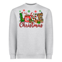 Heather Grey love christmas Heavyweight Sweatshirt - OliviaCreatesArt