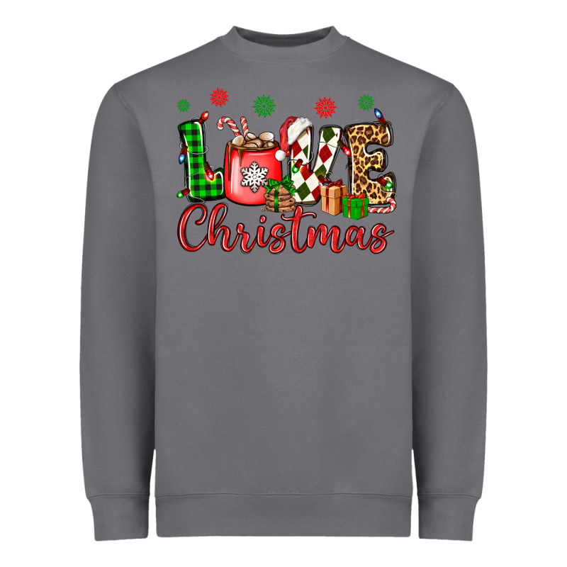 Love Christmas Heavyweight Sweatshirt by OliviaCreatesArt | Teevron