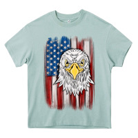 Arona American flag eagle Heavy Core Tee - MaliasSmallBusiness