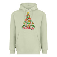 Matcha paw print christmas tree Heavyweight Hoodie - CowhideDigitalArt