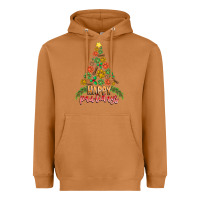 Meerkat paw print christmas tree Heavyweight Hoodie - CowhideDigitalArt