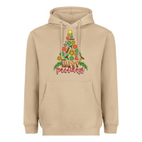 Mushroom paw print christmas tree Heavyweight Hoodie - CowhideDigitalArt