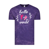 Cloud Purple Hello world Vintage Tee - Bettercallsaul