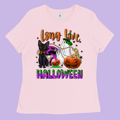 Long Live Halloween Ladies Tee Designed By Nancycooperartshop