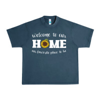 Midnight Navy welcome to our Home Sunflower Urban Heavy Tee - Bettercallsaul