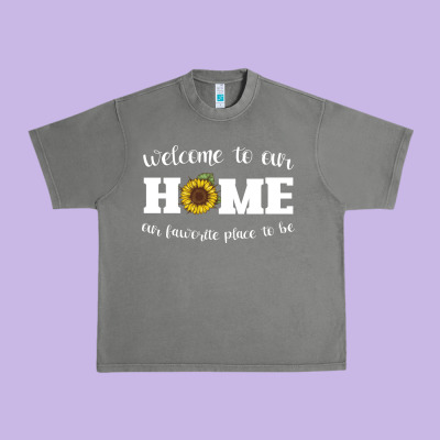 Welcome To Our Home Sunflower Urban Heavy Tee Designed By Bettercallsaul