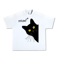 White black cat day halloween black cat meow Urban Heavy Tee - tuanDangUi