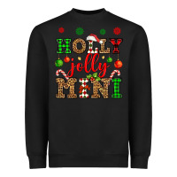 Black holly jolly mini Heavyweight Sweatshirt - OliviaCreatesArt