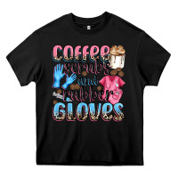 Black coffee scrubs and rubber gloves Heavy Core Tee - NancyCooperArtShop