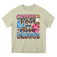 Mossy coffee scrubs and rubber gloves Heavy Core Tee - NancyCooperArtShop