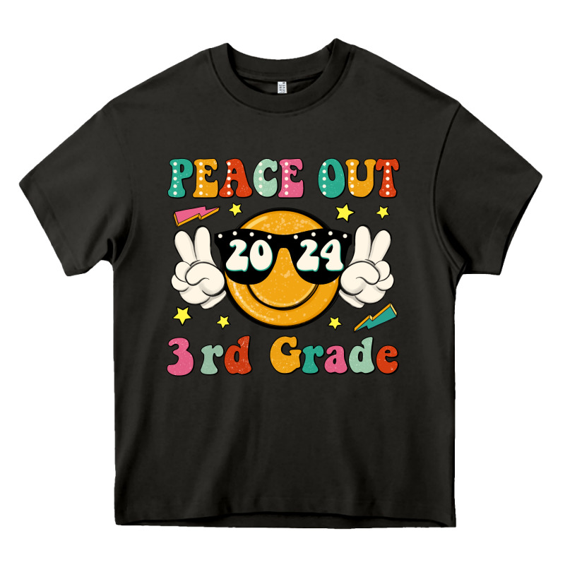 Peace Out 2024 3rd Grade Heavy Core Tee by JahusDesignShop | Teevron