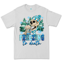 Dove Grey Freezing To Death Premium Tee - MaliasSmallBusiness