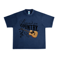 Navy Raised On Country Country Life Country Music Lover Urban Heavy Tee - tuanDangUi