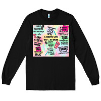Black funny office Long Sleeve Tee - TumblerDesignByShophia