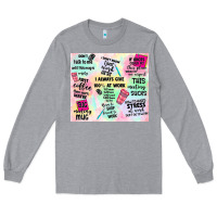 Heather Grey funny office Long Sleeve Tee - TumblerDesignByShophia