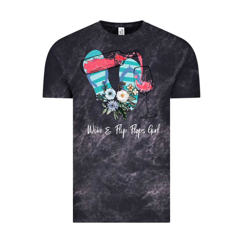 Wine Flip Flops Girl Vintage Tee by Bettercallsaul | Teevron