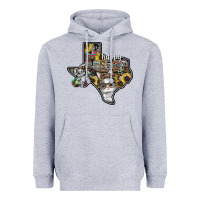 Heather Grey Happy Easter Texas Heavyweight Hoodie - CowhideDigitalArt